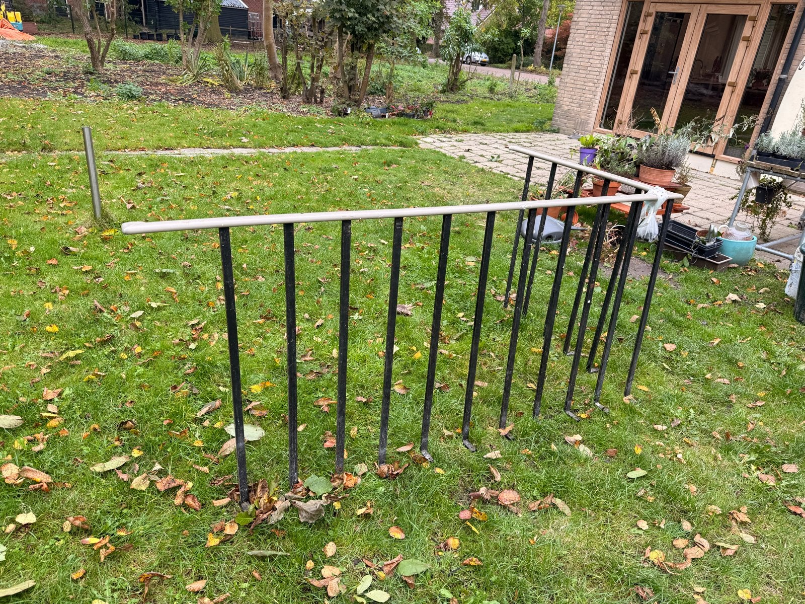 Gebruikt ijzeren hekwerk / oud ijzer., Ophalen, Gebruikt, IJzer, Spijlenhekwerk