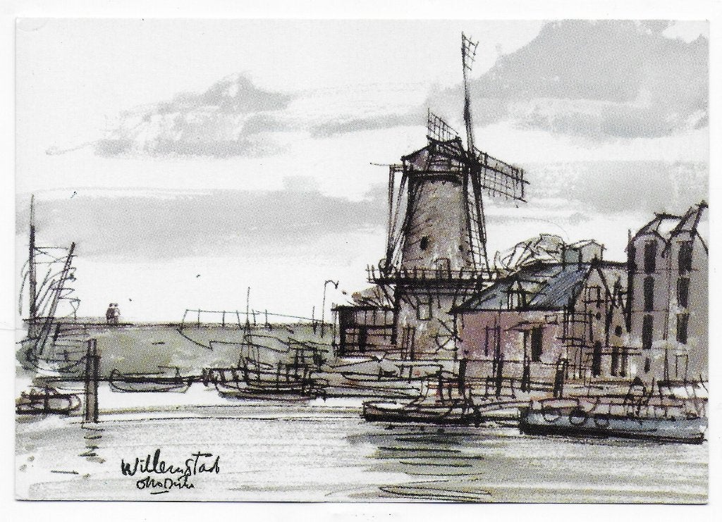 Willemstad ( zomerzegels ) Ongelopen ansichtkaart (B7883), Ophalen of Verzenden, 1960 tot 1980, Gelopen