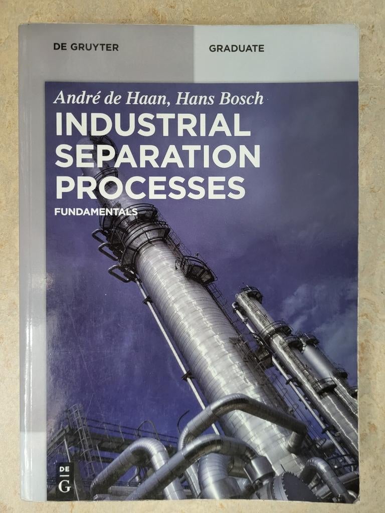 Industrial Separation Processes: Fundamentals, Boeken, Ophalen of Verzenden, Beta, WO, André de Haan, Hans Bosch