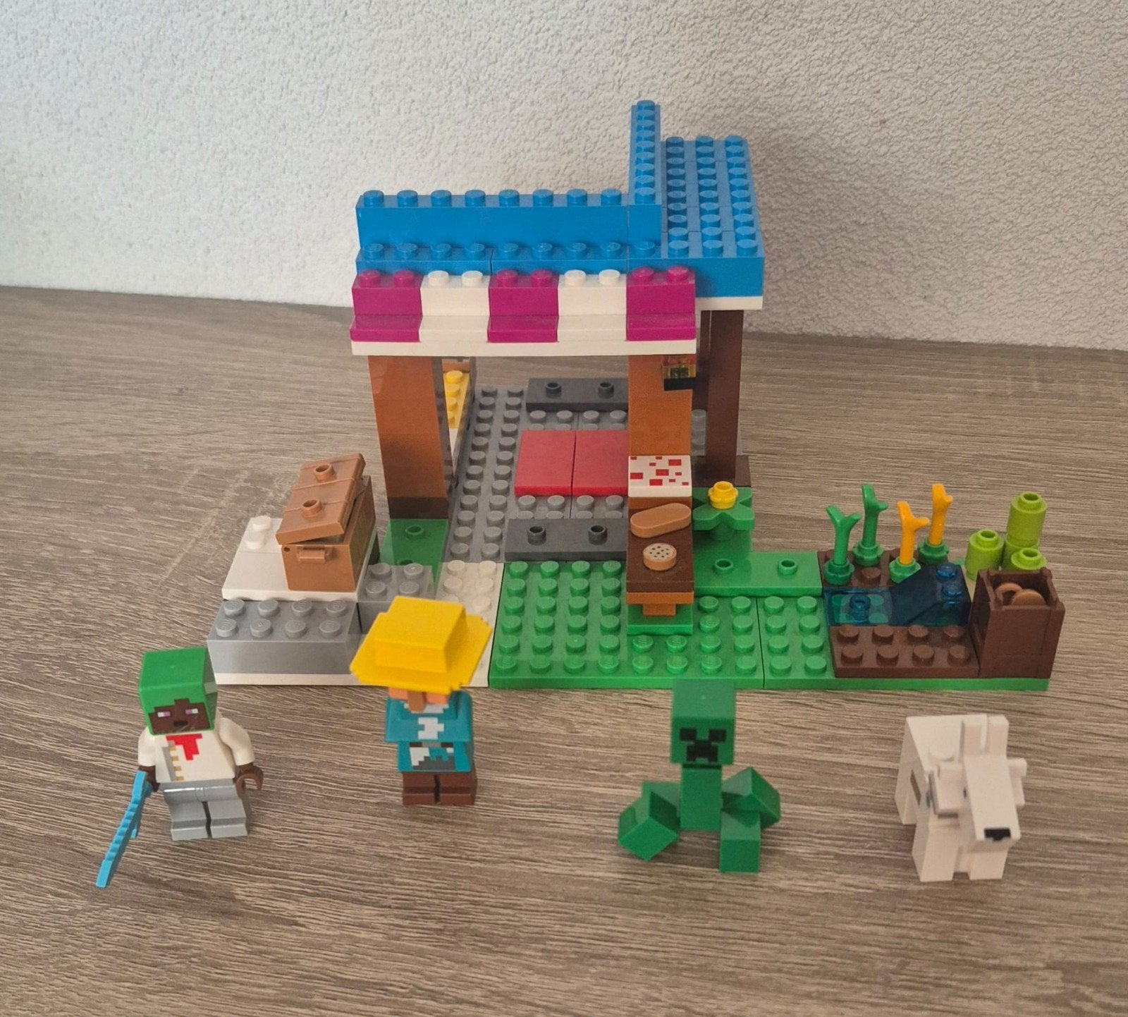 LEGO Minecraft De Bakkerij (21184), Kinderen en Baby's, Speelgoed | Bouwstenen, Ophalen of Verzenden, Gebruikt, Overige merken