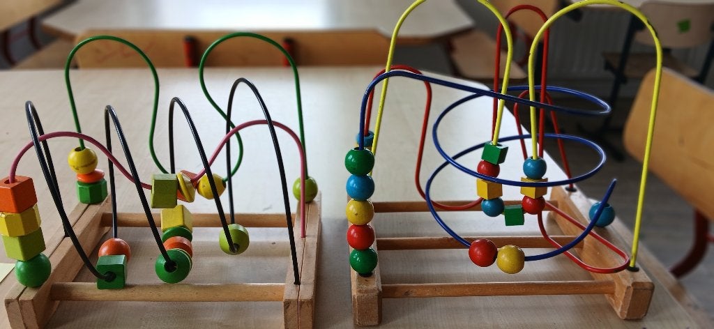 houten speelgoed balletjesrek, Ophalen, Gebruikt, Overige typen
