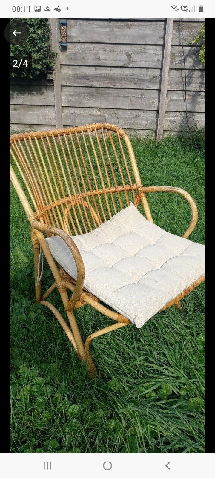 nog mooi rotan stoeltje voor €15, Ophalen, Rotan