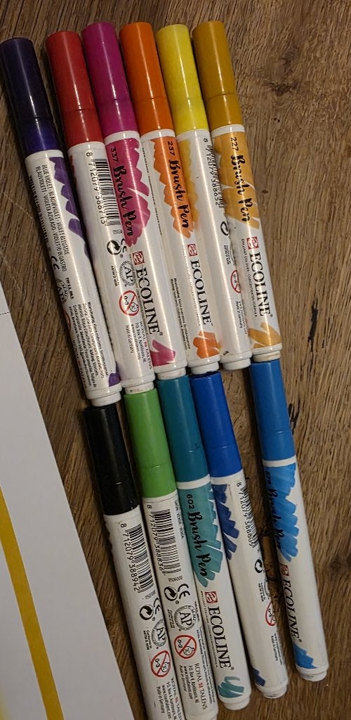 Ecoline Brush Pens 11 stuks – Royal Talens, Ophalen of Verzenden, Zo goed als nieuw, Potlood of Stift