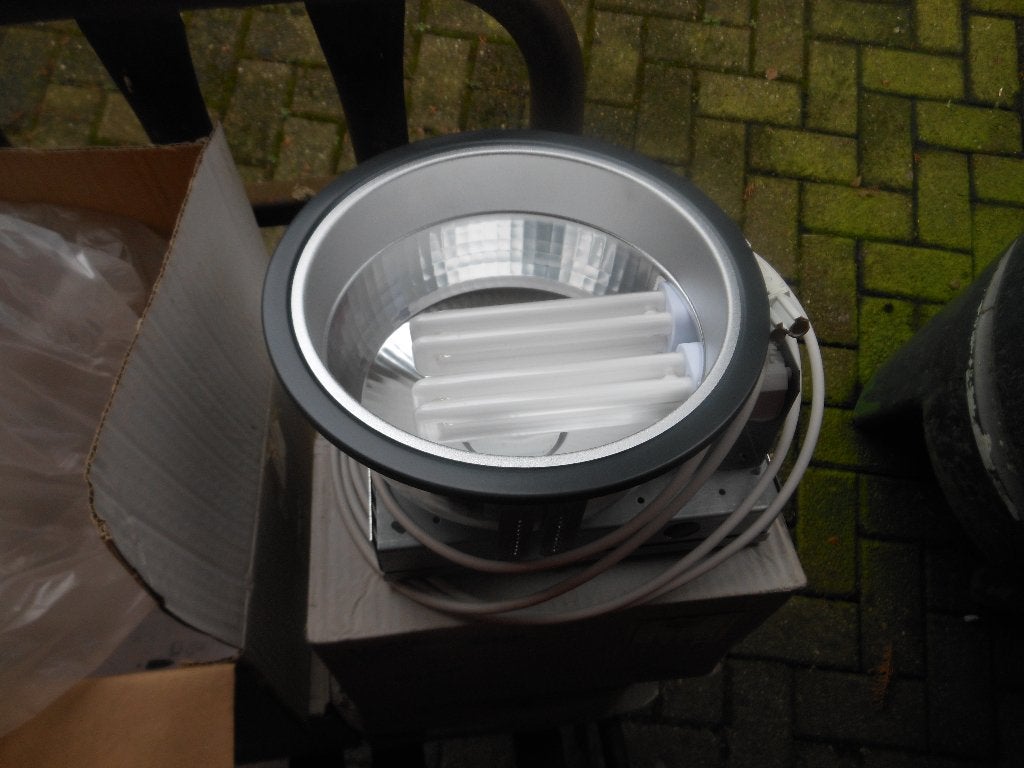 M-Light Inbouwspot met 2x 26W G24q-3 Compacte TL-lamp, Ophalen, 60 watt of meer, Nieuw, Spaarlamp