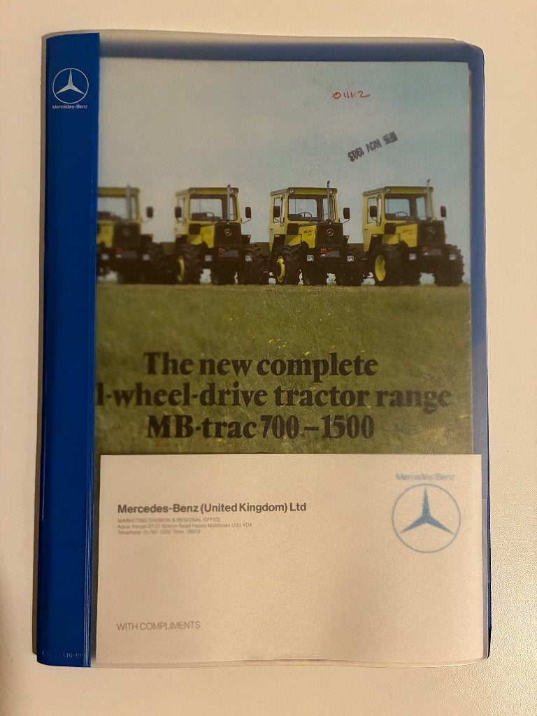 MB Trac en Unimog folders trekker folder tractor brochure, Boeken, Ophalen of Verzenden, Gelezen