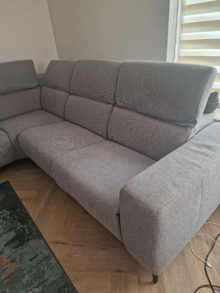 Luxe design hoekbank Eijerkamp – elektrisch verstelbaar –, Ophalen, 250 tot 300 cm, Gebruikt, Hoekbank