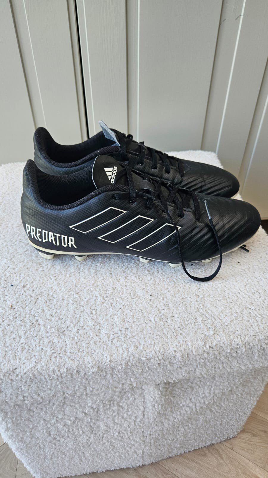 adidas Predator zwart/wit, Maat XS of kleiner, Ophalen of Verzenden, Zo goed als nieuw, Schoenen