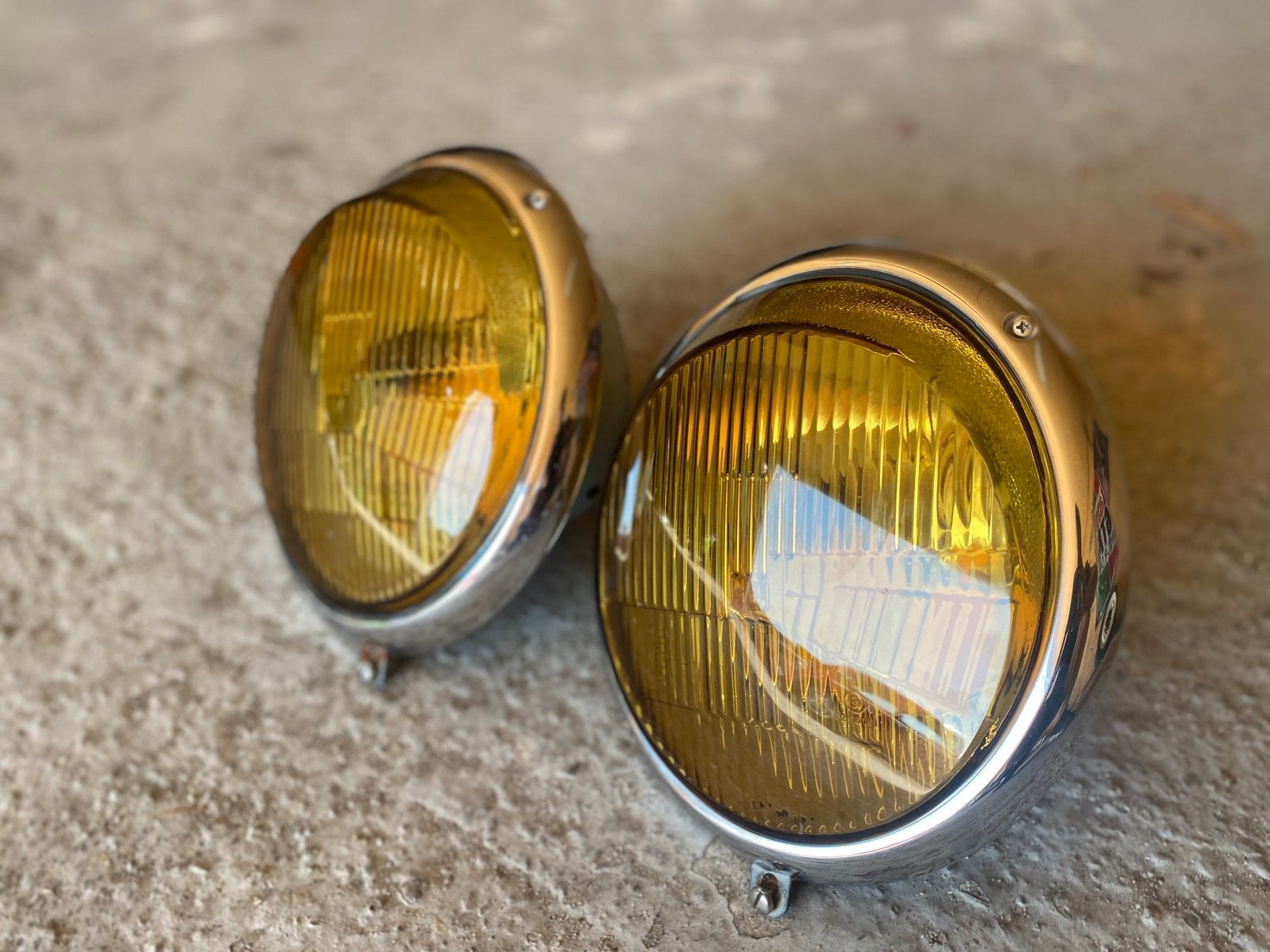 Gele koplampen Volkswagen Kever, Ophalen, Voor, Volkswagen, Bumper
