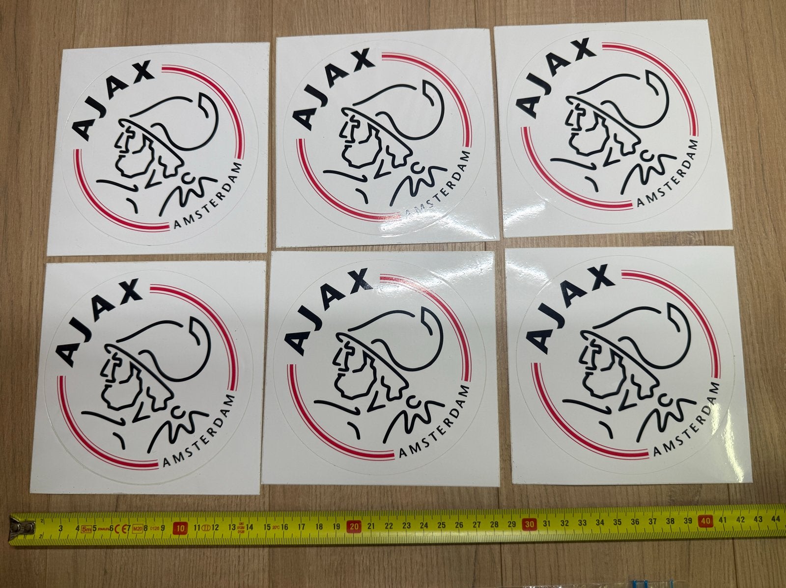 Ajax Amsterdam logo stickers - 6 stuks, Verzamelen, Ophalen of Verzenden, Nieuw, Sport