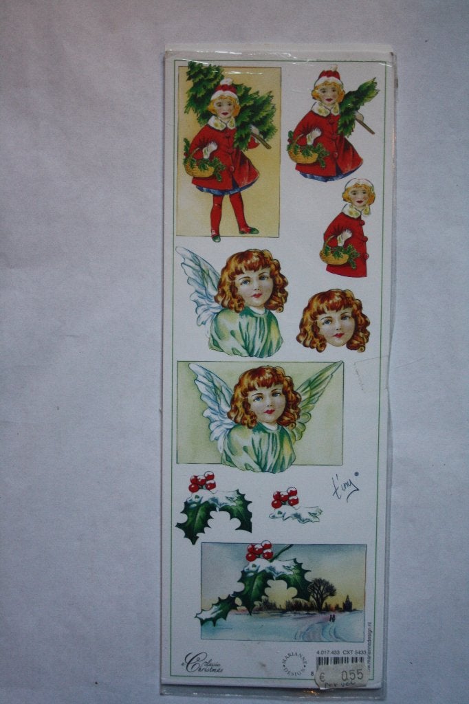 11 st. 3D knipvellen Marianne Designe kerst 169, Ophalen of Verzenden, Nieuw, Kerst, Knipvel