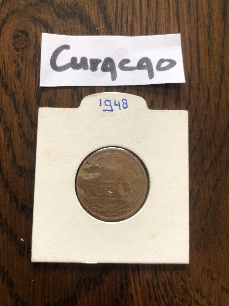 7) Munt: Curaçao, Ophalen of Verzenden, Koningin Wilhelmina, Overige waardes, Losse munt