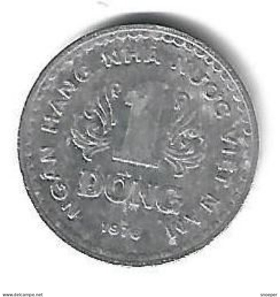Vietnam 1 dong 1976 km 14 xf, Verzenden, Midden-Oosten, Losse munt