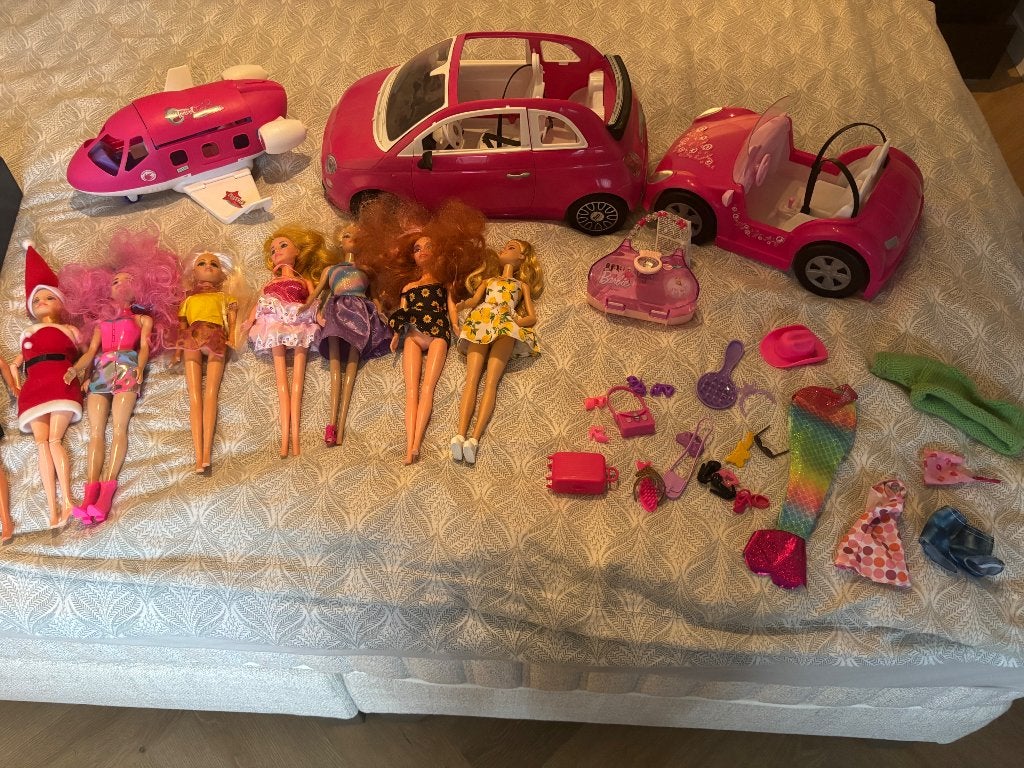 Setje barbiepoppen, Ophalen of Verzenden, Gebruikt, Babypop