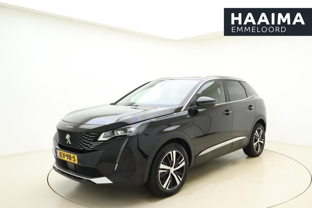 Peugeot 3008 1.2T 130pk GT | Dodehoek detectie | Adaptieve C, Auto's, Peugeot, 1199 cc, Leder en Stof, Zwart, 3 cilinders
