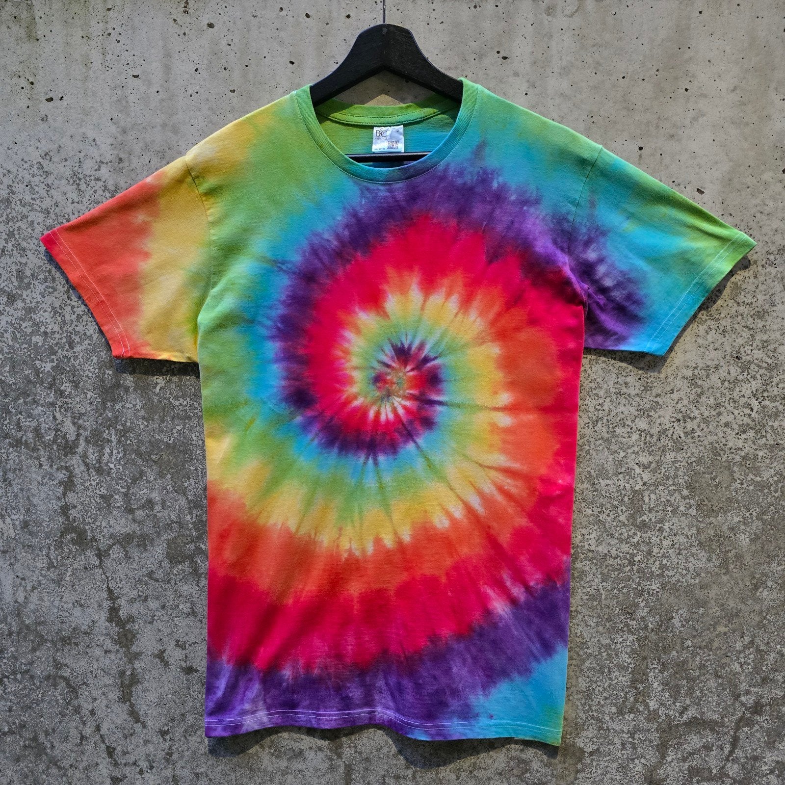 Regenboog spiral tie dye zomer t-shirt unisex maat M, Kleding | Dames, Maat 38/40 (M), Overige kleuren, Nieuw, Ophalen of Verzenden
