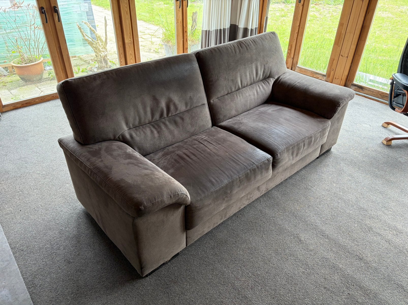 Bankstel 2-zits, Huis en Inrichting, Ophalen, Gebruikt, Tweepersoons, 75 tot 100 cm