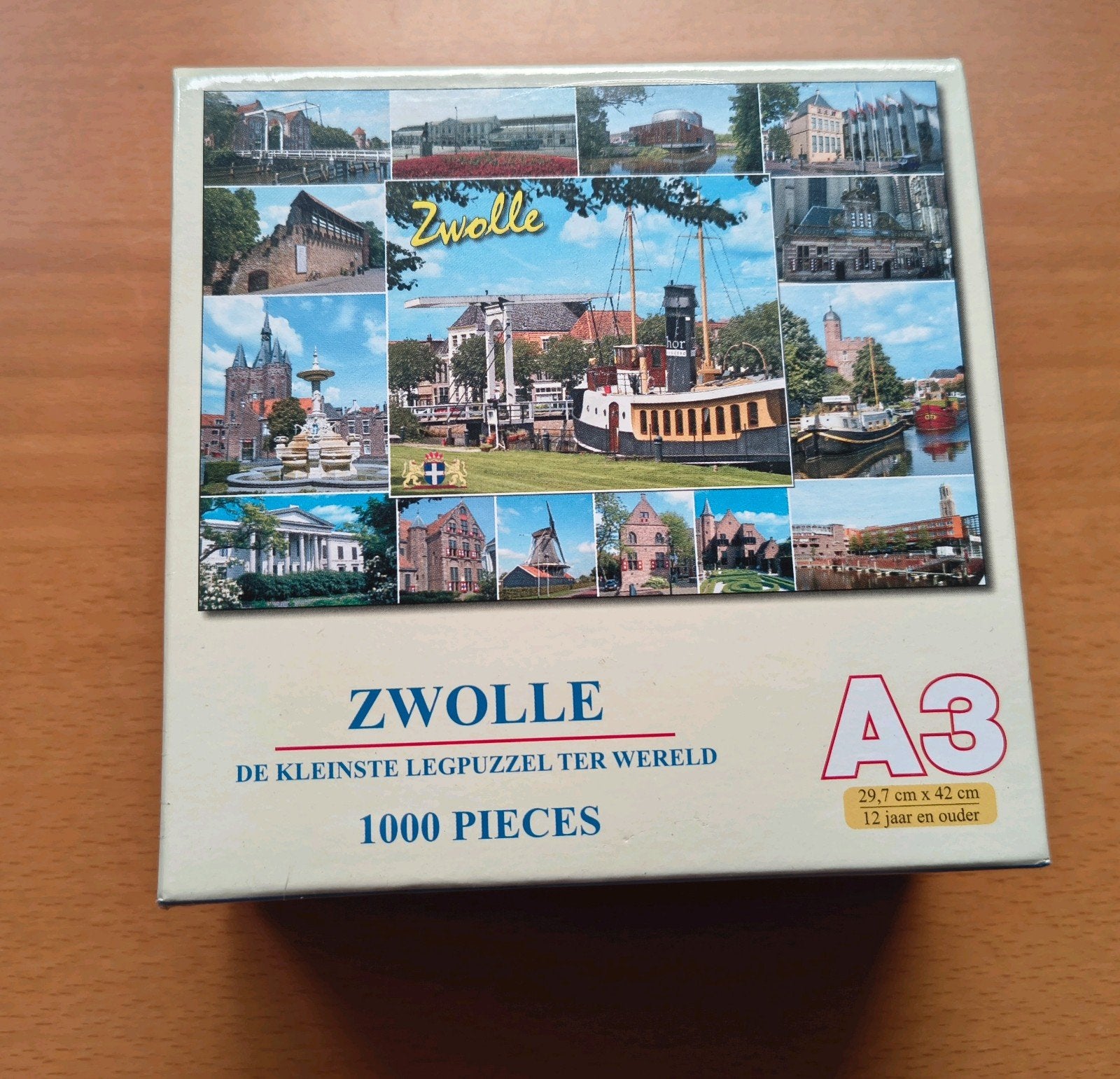 Zwolle legpuzzel 1000 stukjes, Ophalen of Verzenden, 500 t/m 1500 stukjes, Nieuw, Legpuzzel