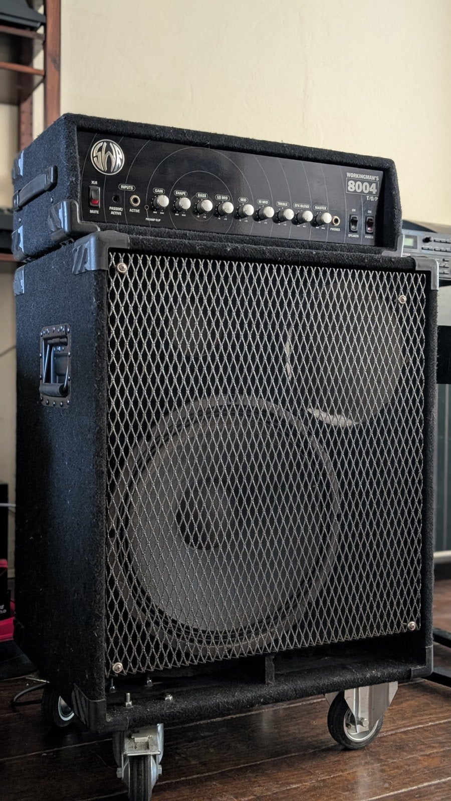 SWR Workingman's 8004 basversterker met Triad I speaker, Ophalen, Gebruikt, 100 watt of meer