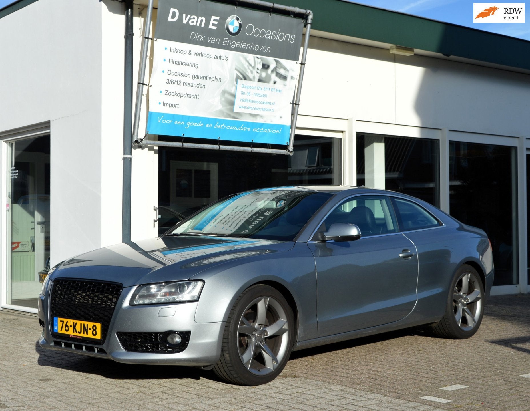 Audi A5 Coupé 2.0 TFSI Pro Line 180pk Leer Xenon 19" Navi, Auto's, Gebruikt, Zwart, 4 cilinders, 1984 cc