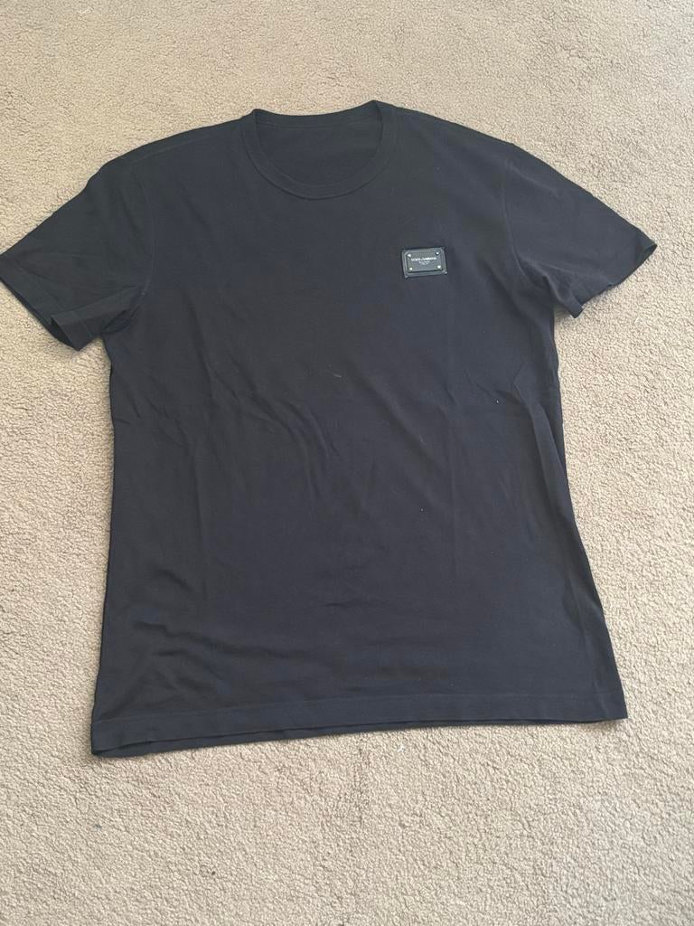 Dolce & Gabbana T-shirt Zwart - Maat L, Ophalen of Verzenden, Zo goed als nieuw, Maat 52/54 (L), Zwart