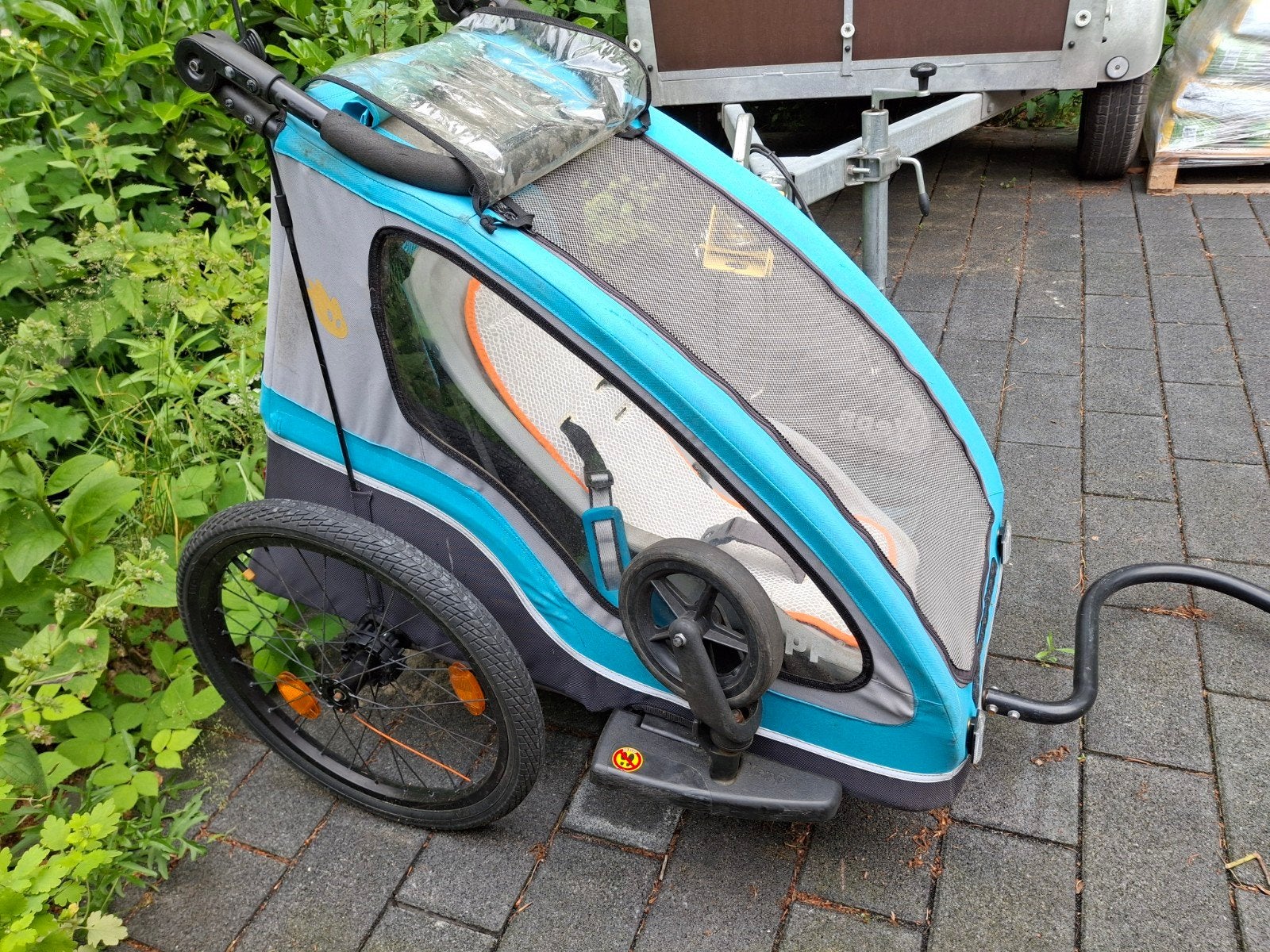 Yepp Kinderkar/Fietskar, Fietsen en Brommers, Fietsaccessoires | Aanhangers en Karren, Gebruikt, Kinderkar, Ophalen