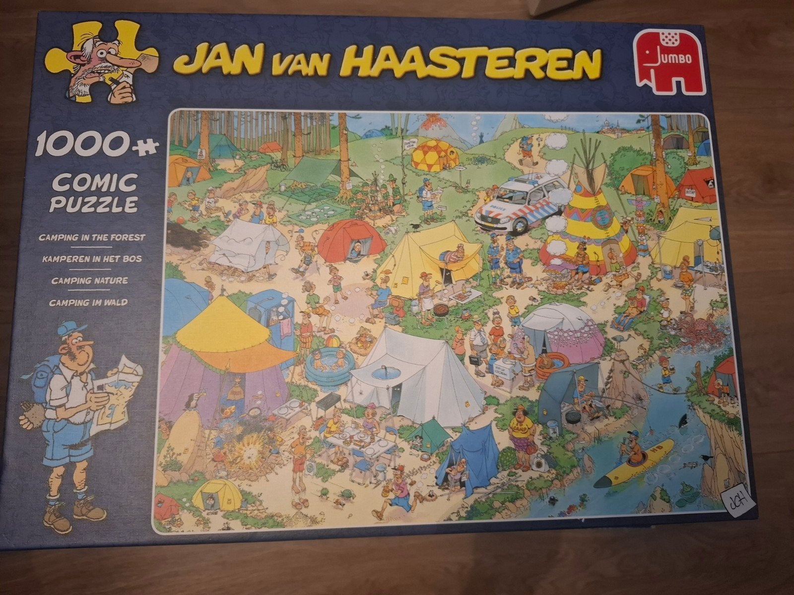 Jan van Haasteren Comic Puzzel - Kamperen in het Bos 1000+, Ophalen, 500 t/m 1500 stukjes, Zo goed als nieuw