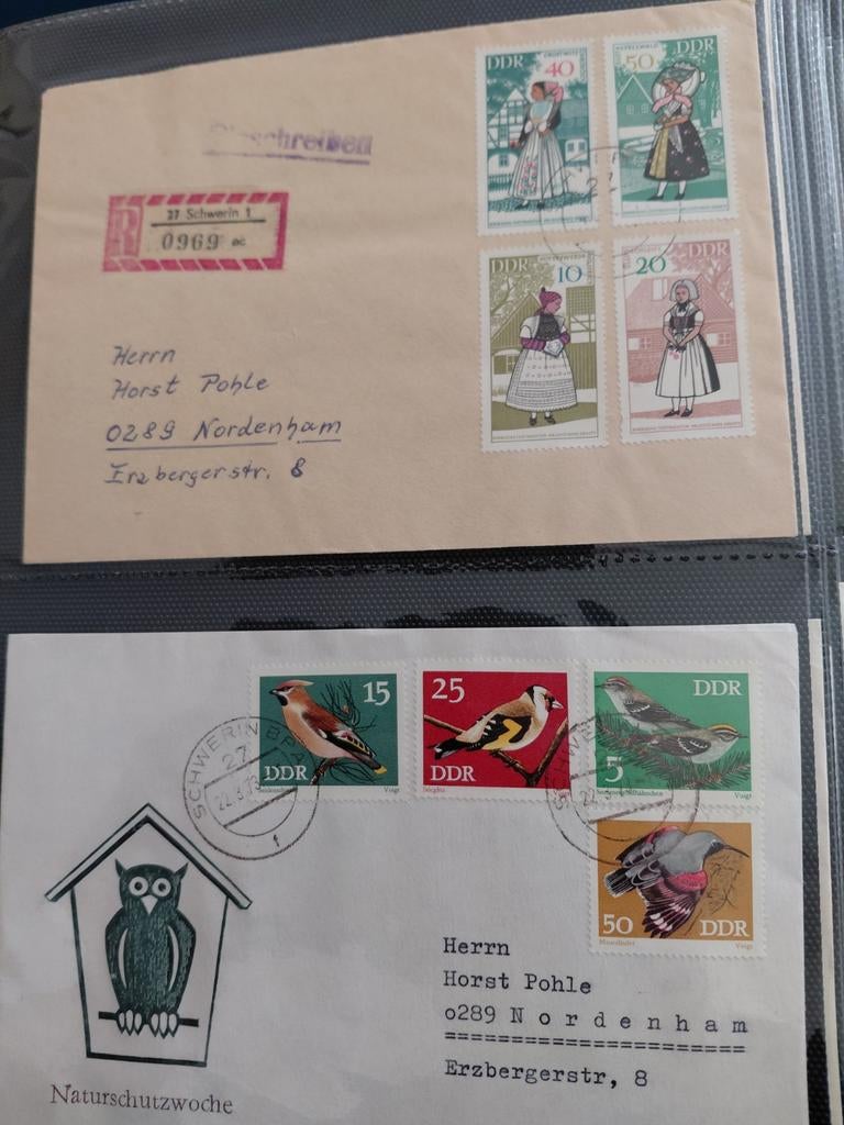 Album enveloppe DDR poststukken, Postzegels en Munten, Postzegels | Volle albums en Verzamelingen, Ophalen of Verzenden, Buitenland