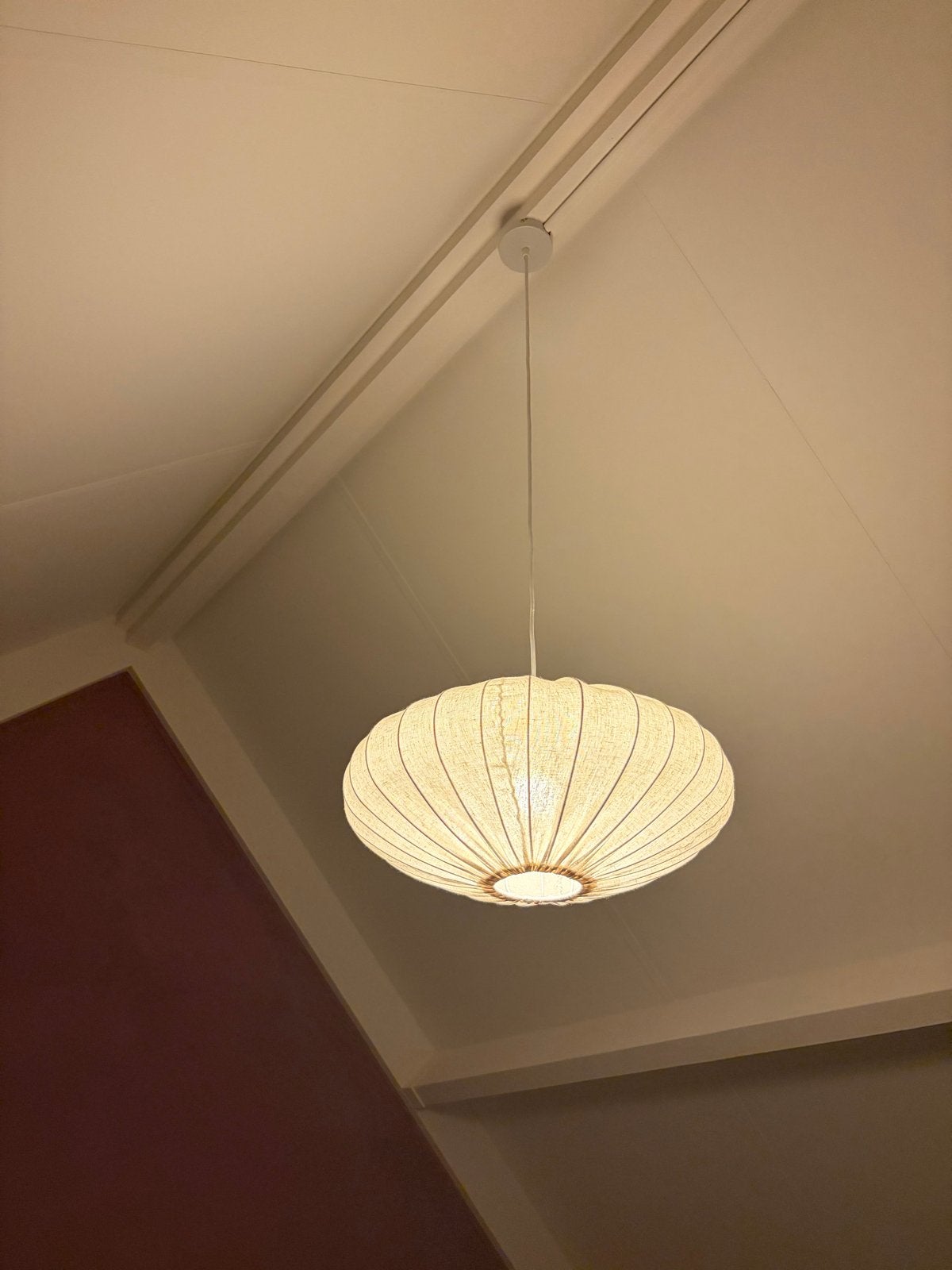 Japandi hanglamp Kwantum - Zo goed als nieuw, Ophalen, Zo goed als nieuw, Textiel