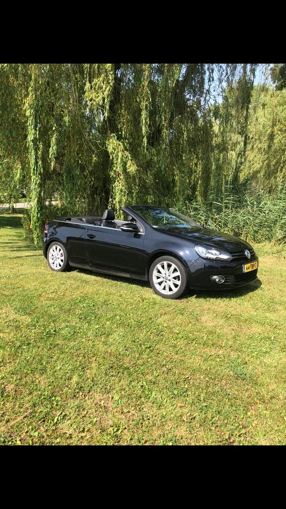 Volkswagen Golf 1.2 TSI 77KW BMT Cabrio 2012 Zwart, Auto's, Voorwielaandrijving, 1321 kg, 4 cilinders, Cabriolet