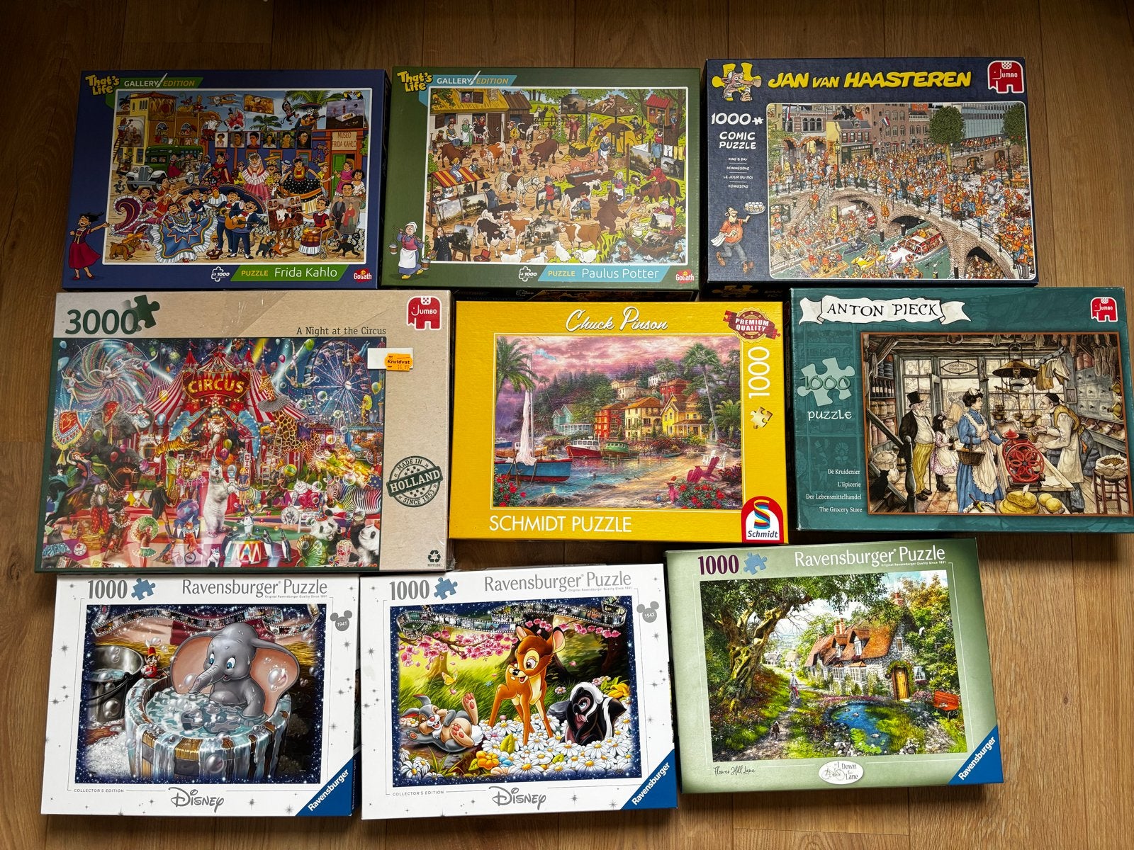 26 legpuzzels 1000+ stukjes - Zo goed als nieuw, Ophalen of Verzenden, 500 t/m 1500 stukjes, Zo goed als nieuw, Legpuzzel