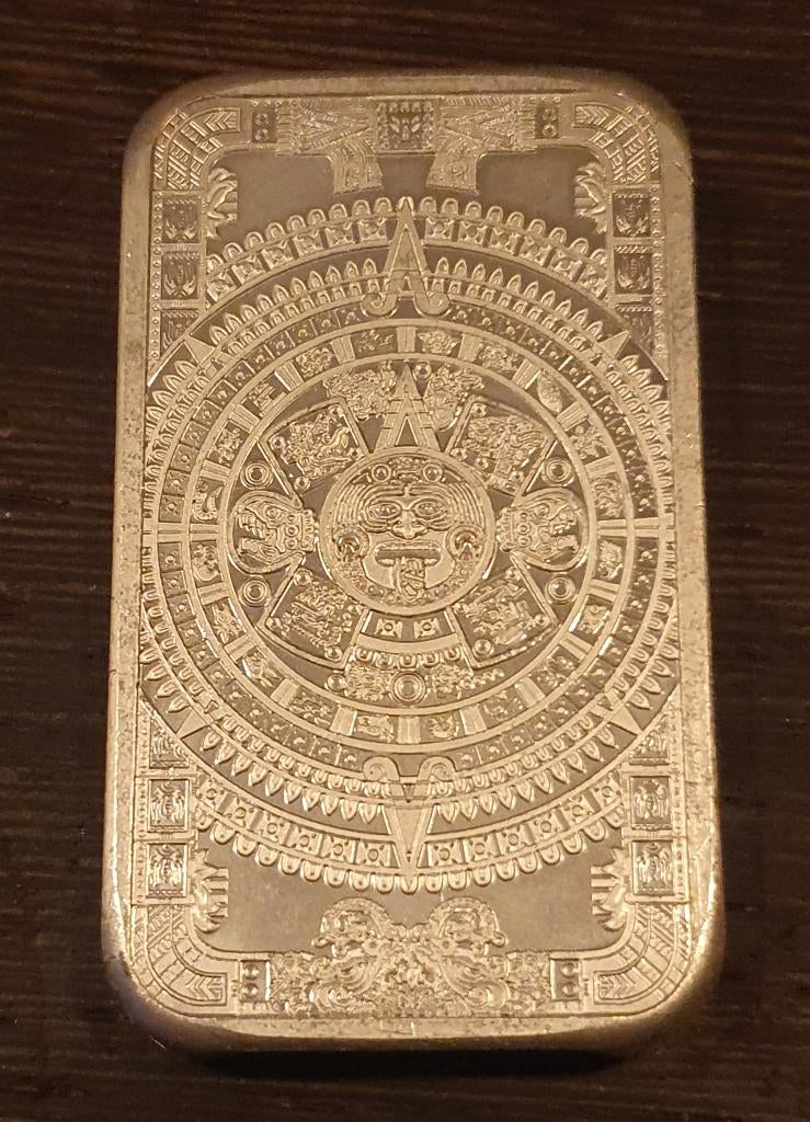 5 ounce oz zilver Azteken kalender, Ophalen, Zilver