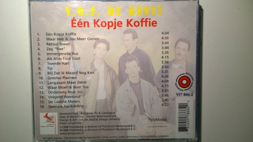 V.O.F. De Kunst - Één Kopje Koffie, Ophalen of Verzenden, Zo goed als nieuw, Pop, Album