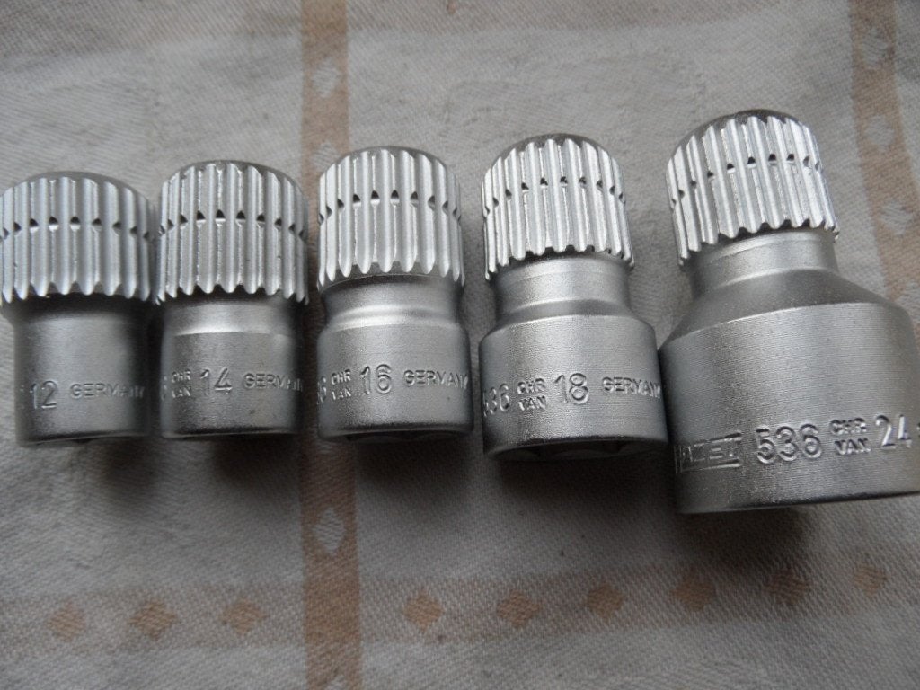 Hazet 536 holle doppen 12 14 16 18 24 aandrijving 24 tands, Ophalen of Verzenden, Nieuw