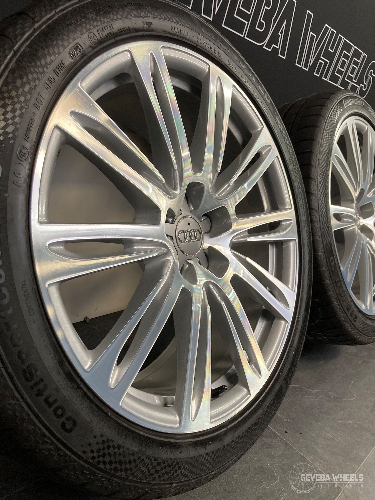 20” originele Audi A8 S8 D4 D5 velgen + banden 5x112 4H06010, Gebruikt, -, 265 mm, -