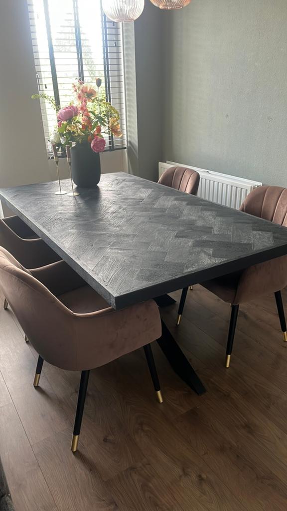 Eettafel, Huis en Inrichting, Tafels | Eettafels, Ophalen, Gebruikt, Hotelchique, 50 tot 100 cm