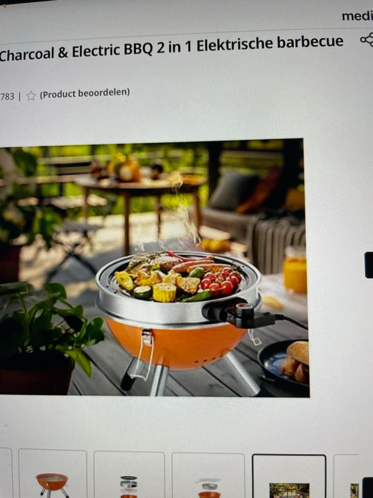 Fritel A501 Houtskool & Elektrische BBQ 2-in-1 Nieuw in doos, Ophalen of Verzenden, Nieuw