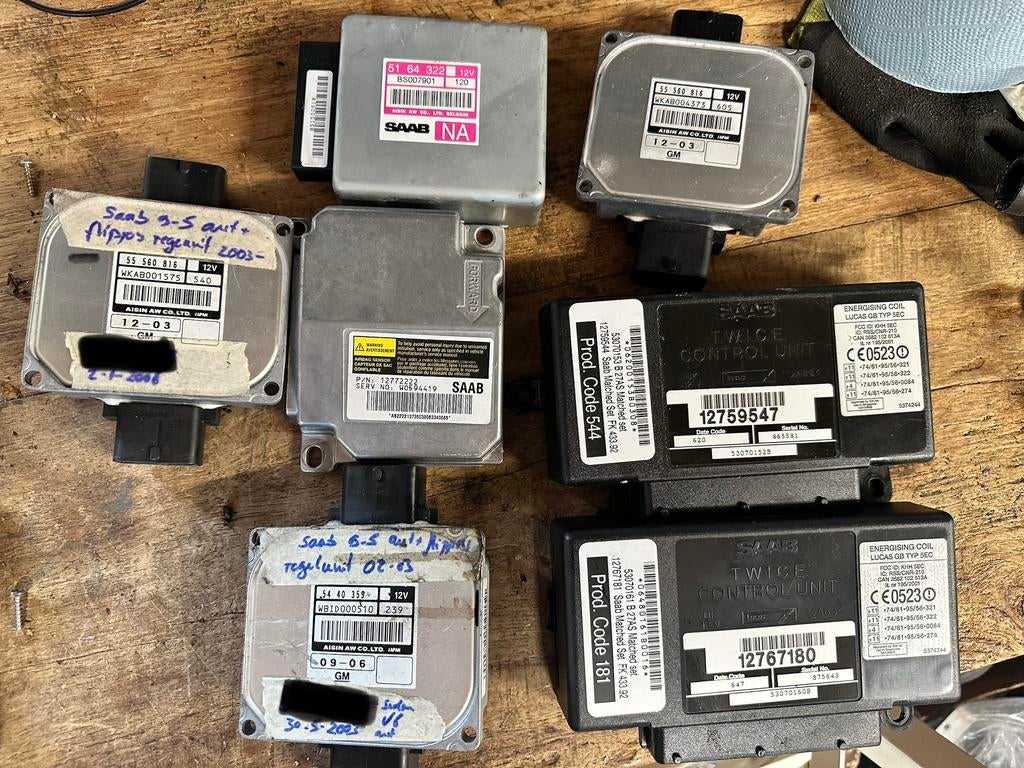 Saab 9-3 & 9-5 Regelunits: TWICE, Airbag, Automaat Schakelaa, Ophalen of Verzenden, Gebruikt, Saab