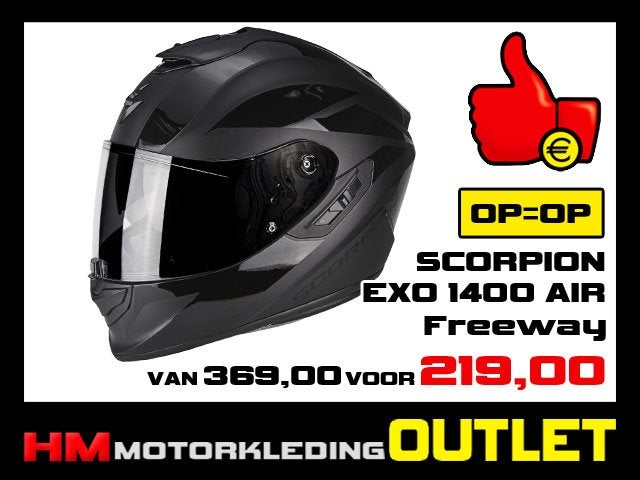 Motorhelm Scorpion EXO 1400 - Zwart - S-56, Motoren, Info@huybersmotoren.nl, HM - Sale, NL, Kinderen