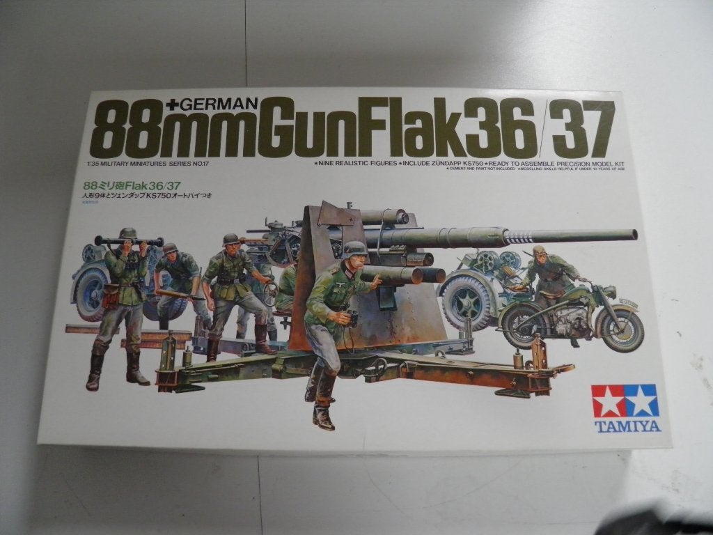 German 88 mm flak WOII 1/35, 1:32 tot 1:50, Overige typen, Nieuw, Ophalen of Verzenden