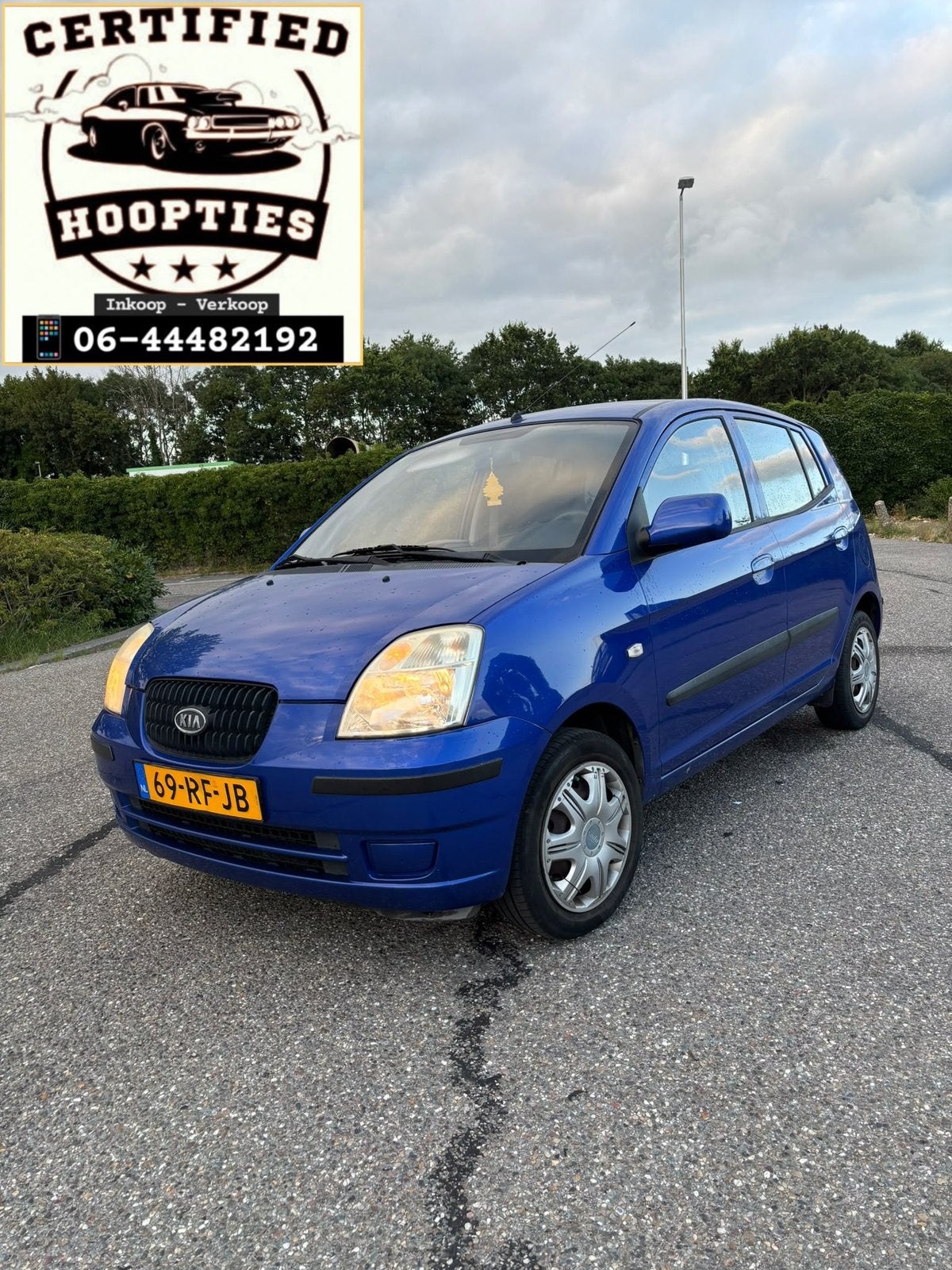 Kia Picanto 1.0 2005 5 Deurs Blauw APK 06/05/2027 RIJ KLAAR!, Auto's, Voorwielaandrijving, 836 kg, 31 €/maand, 4 cilinders