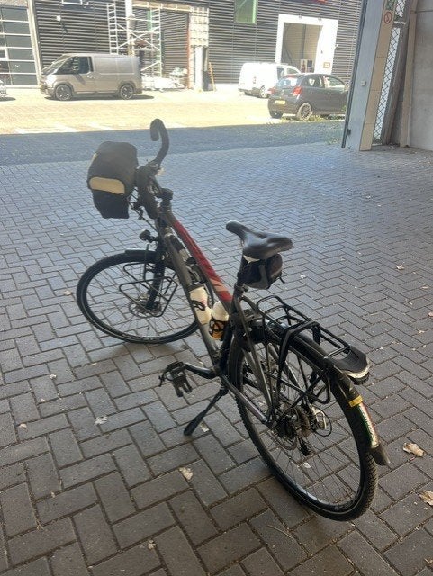 dames fiets, Fietsen en Brommers, Ophalen, Zo goed als nieuw, Schijfrem, Batavus