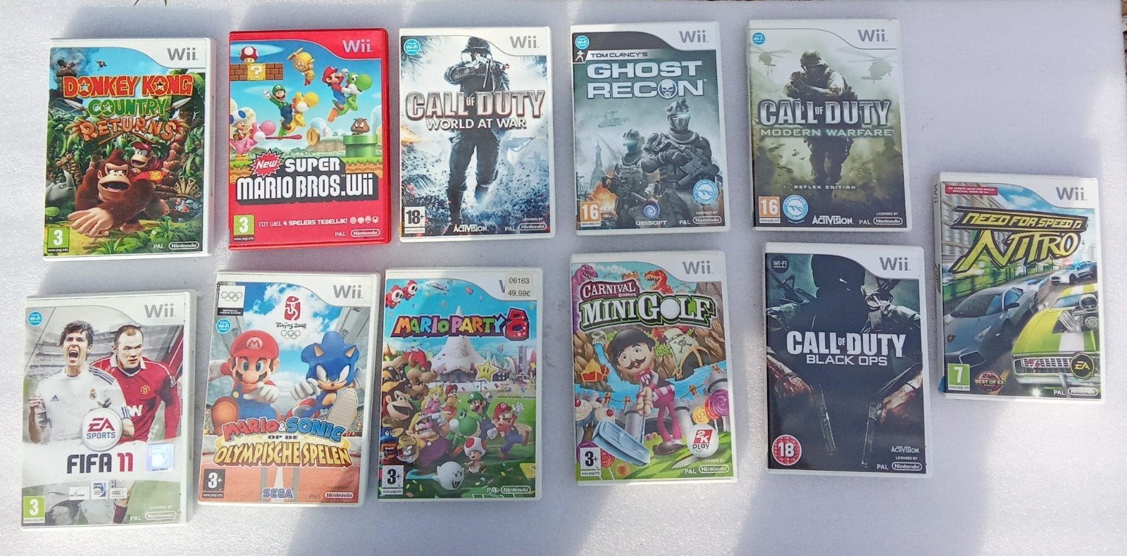 23 Wii games: Actie, Avontuur, Sport en meer!, Ophalen of Verzenden, Gebruikt, Zonder controller, Met games