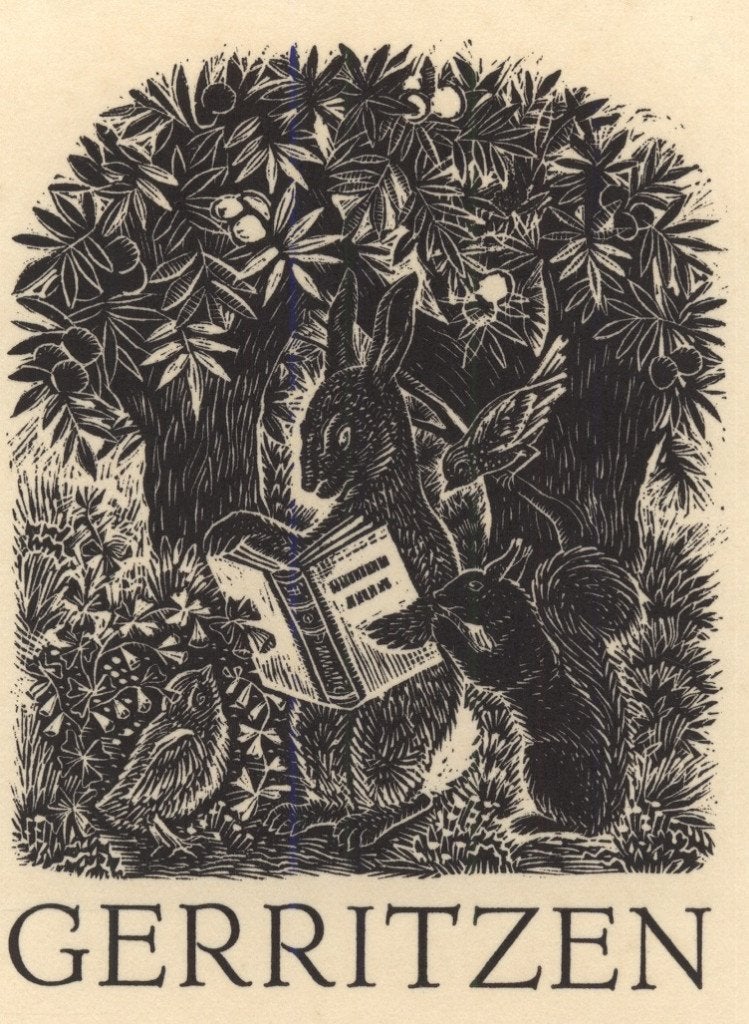 0344 Ex Libris Nederland : Thijs Mauve, 1938, Verzenden, Ex libris