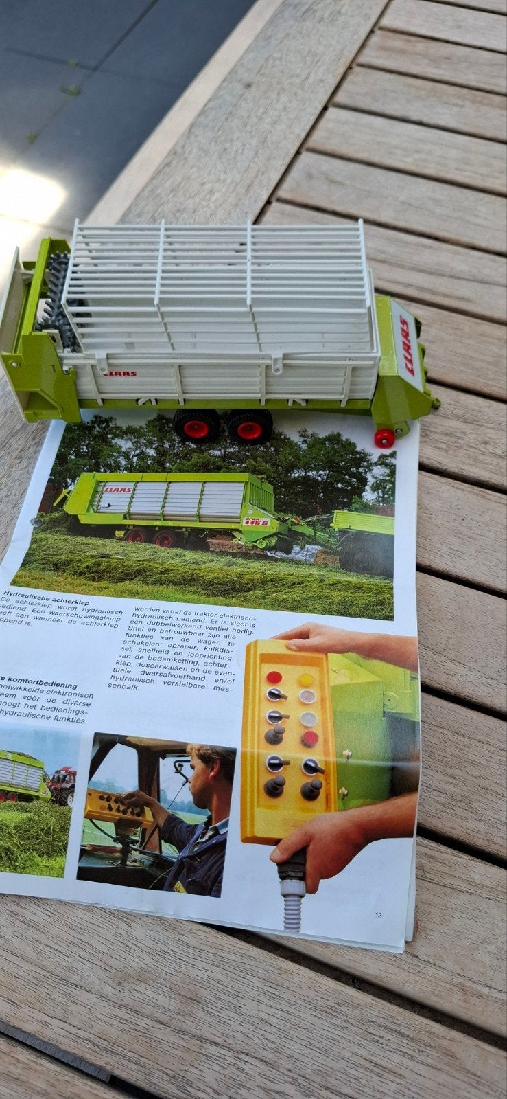 Claas opraapdoseerwagen,  model 2612, Siku, tandemas, folder, Ophalen of Verzenden, Zo goed als nieuw, Tractor of Landbouw, SIKU