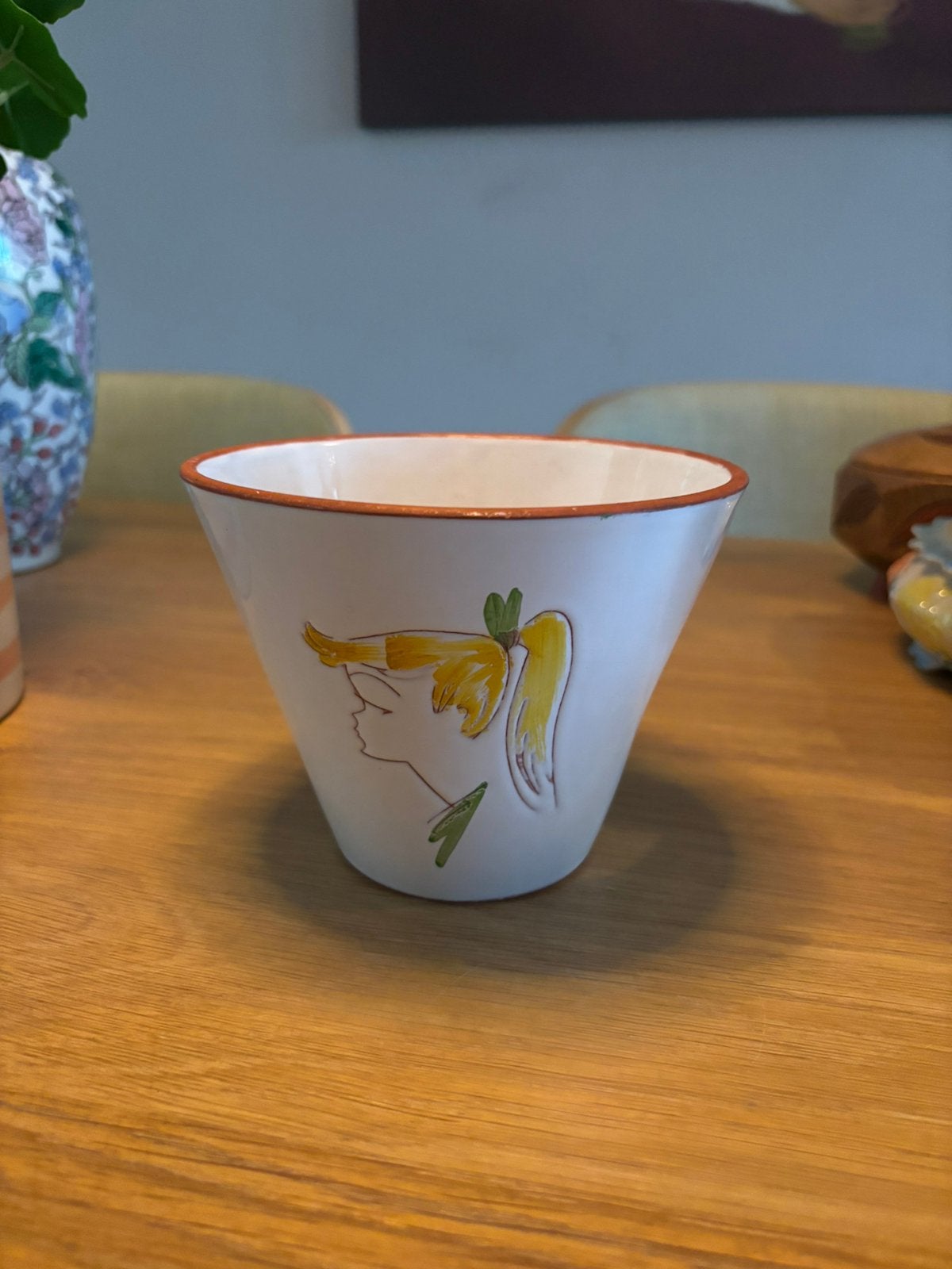 Vintage 50s 60s Daan Aalten plantenpot, Verzenden