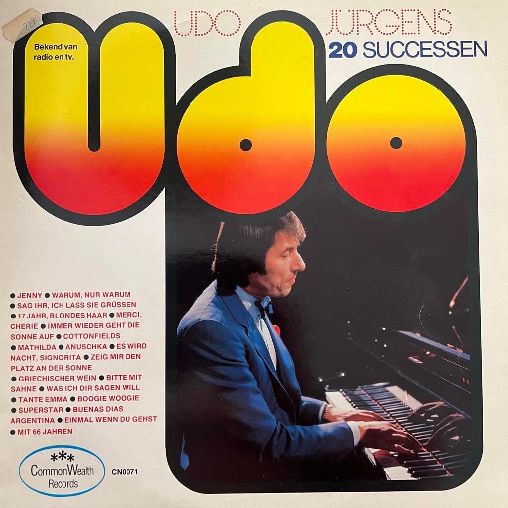 Udo Jürgens - 20 Successen LP (Pop, 1970-1979), Ophalen of Verzenden, 1970 - 1979, Gebruikt, 12 inch
