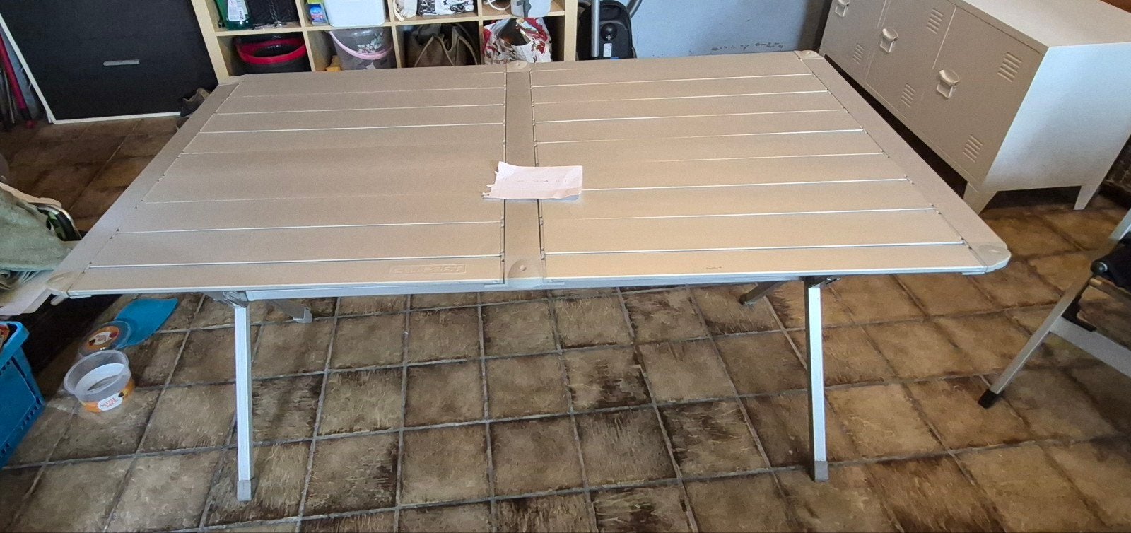 Oprolbare Campingtafel Lichtgewicht met Opbergnet, Ophalen, Gebruikt, Campingtafel