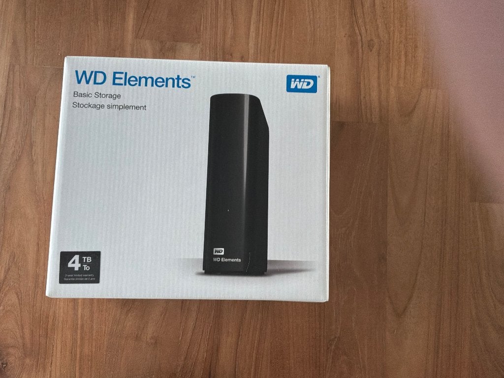 Western Digital Elements Desktop 4Tb, Ophalen, HDD, 4Tb, Nieuw