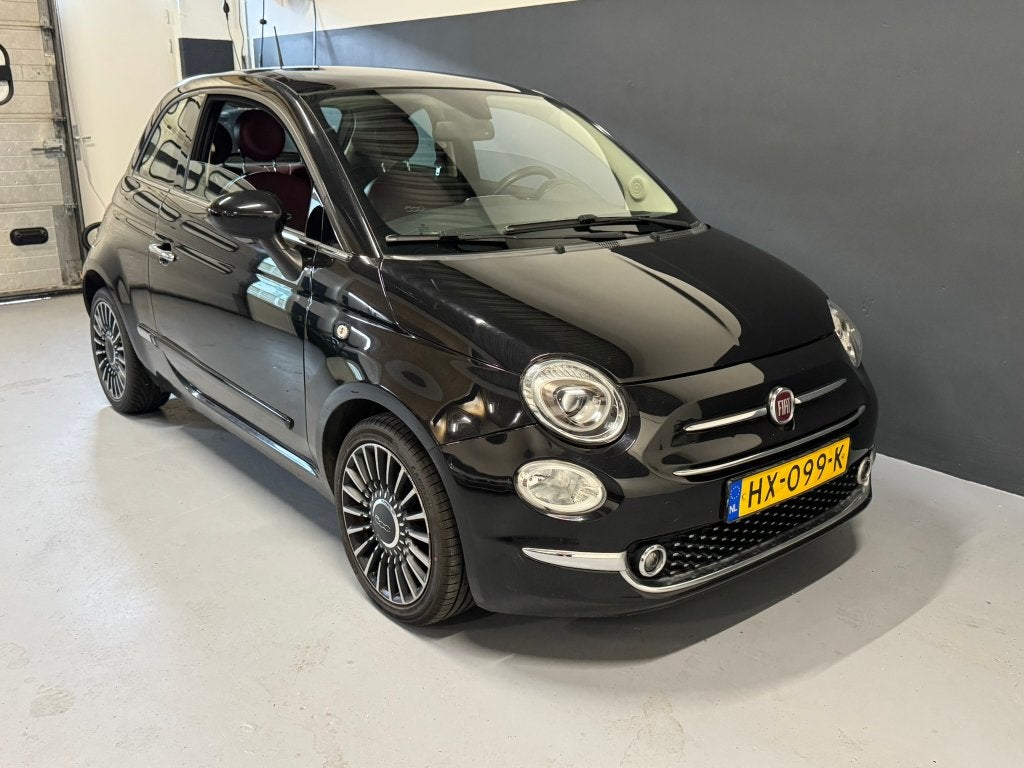 Fiat 500 Twinair 80pk digi dash 2015 Zwart, Auto's, Voorwielaandrijving, 31 €/maand, Origineel Nederlands, Bedrijf