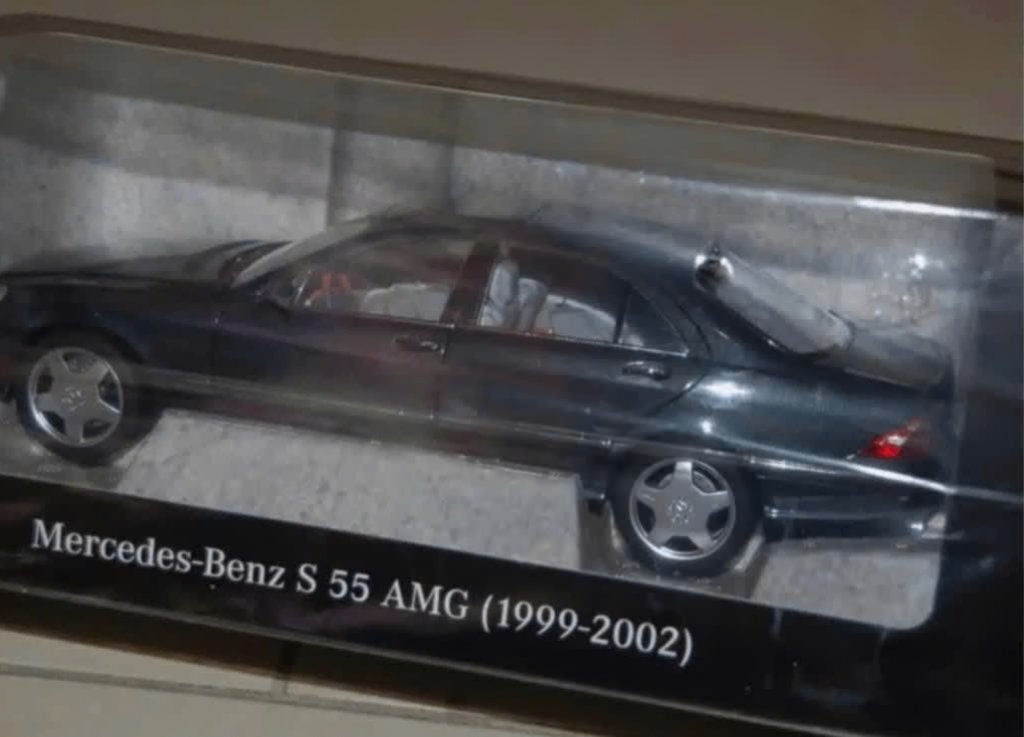 1:18 MERCEDES S55 AMG tectite grey Norev dealer edition WRH, Hobby en Vrije tijd, Modelauto's | 1:18, Verzenden, Zo goed als nieuw